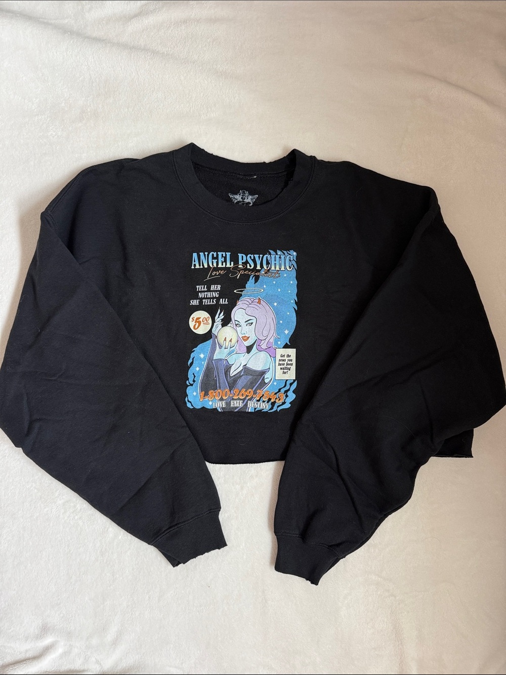 Boys Lie Angel Psychic Crewneck